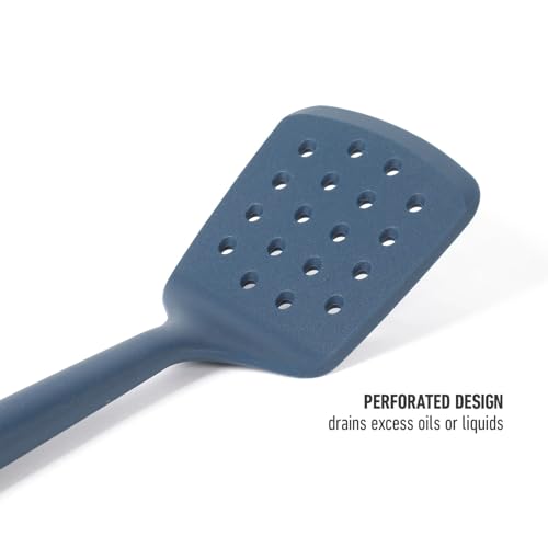 Calphalon Silicone Slotted Turner, Heat-Resistant Nonstick Spatula