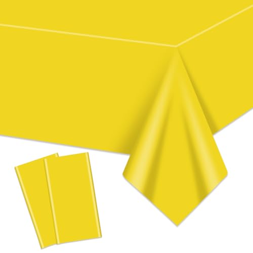 2 Pack Check Tablecloths for Story Birthday Parties, 87 x 51 inch