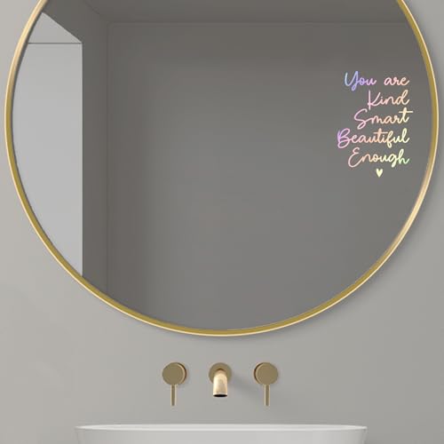 Positive Affirmation Vinyl Wall Decal for Girls' Room - 5.5x7.7 Inch