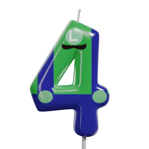 Birthday Number Candles 0-9 - Pixel Style Cake Toppers