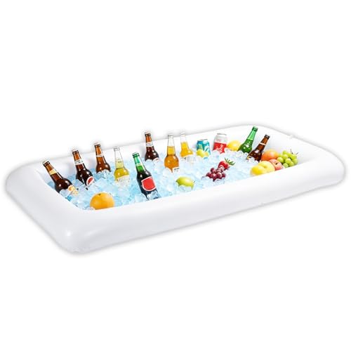 Inflatable Ice Serving Bar 52" x 24" with Drain Plug for Outdoor Parties