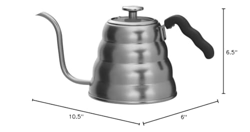 Bean Envy Pour Over Coffee Kettle, Small Gooseneck Kettle with Thermometer and Ergonomic handle, Pour Over Kettle Stainless Steel 40 Oz, Gooseneck Tea Kettle for all occasions.