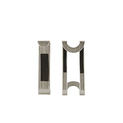 Spectrum Over Cabinet Door Towel Hook - Brushed Nickel, 2 Pack