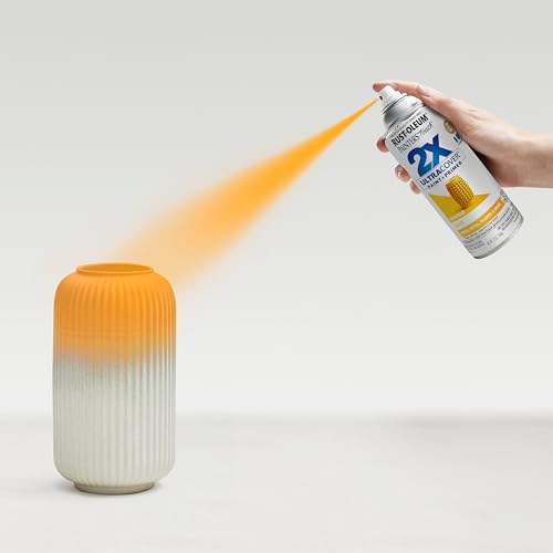 Rust-Oleum Painter's Touch 2X Ultra Cover Spray Paint, Gloss Marigold, 12 oz (2 Pack)