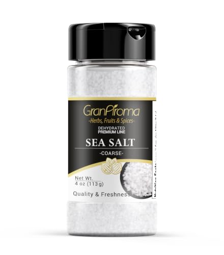 GranAroma Coarse Sea Salt 4 oz - Finishing Salt and Bath Additive
