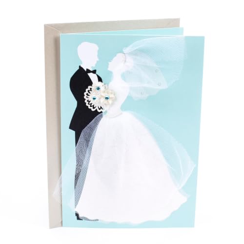Hallmark Signature Wedding Card for Bride and Groom - 5" x 7.2"