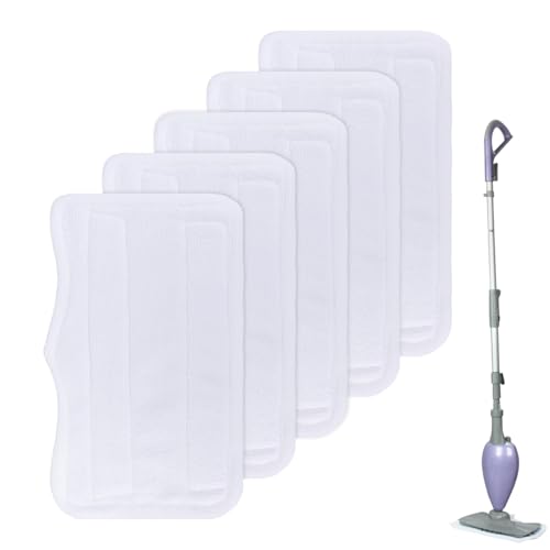 Shark Steam Mop Pads Replacement - Washable Microfiber 5-Pack