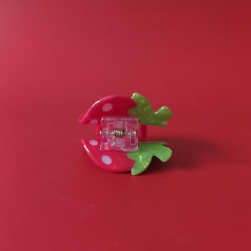 Funny Strawberry Acrylic Hair Claw Clip for Women Cute Fruit Styling