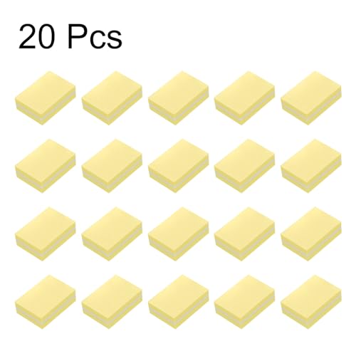HARFINGTON Mini Nail Buffers 100/180 Grit Sanding Blocks 20pcs Yellow