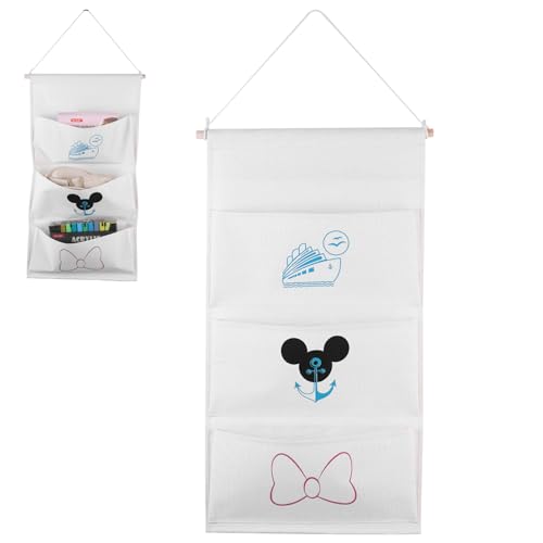 3-Pocket Fish Extender Hanger - White for Disney Cruise Door Decor