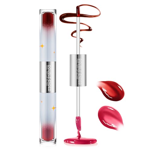 Aubelnmay Dual-Ended Peel-Off Lip Stain & Liner, Waterproof Long-Lasting Red Bean Paste