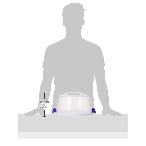 Wilton 2105-3280 Cake and Cupcake Carrier, Round, Plastic, Transparent, 25.4cm (10in)