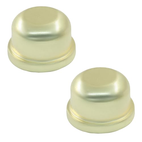 Gold Metal Lamp Finials - 2 Pack, 1/4-27 Thread for Table & Floor Lamps
