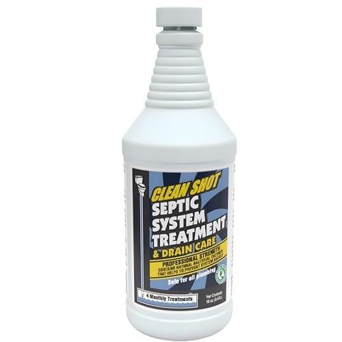 Clean Shot Septic System Treatment with Natural Enzymes - 16 oz