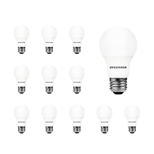 Sylvania LED A19 Light Bulb - 40W Equivalent, Daylight, 12 Pack