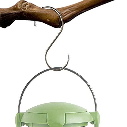S-Shaped Stainless Steel Hooks - 10 Pack for Organizing Pots, Pans & Bird Feeders