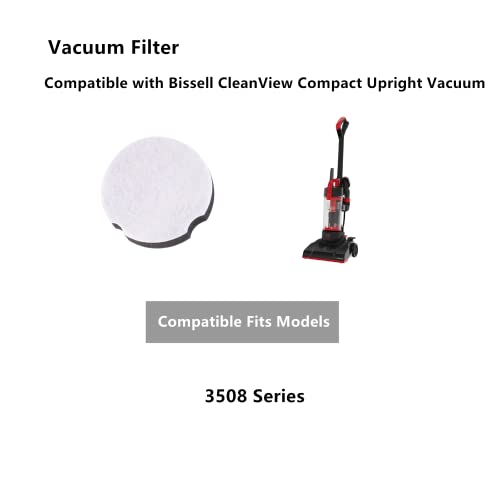 2 Pack Replacement Vacuum Filters for Bissell CleanView Compact 3508