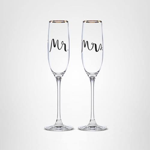 kate spade new york Bridal Party 2-Piece Champagne Flute Set