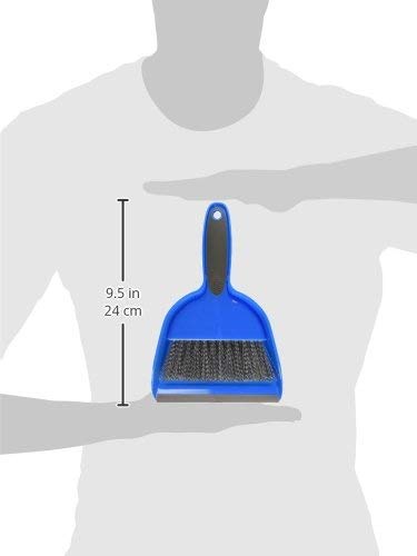 Small Hand Broom and Snap-on Dust Pan Set - 2 Pack