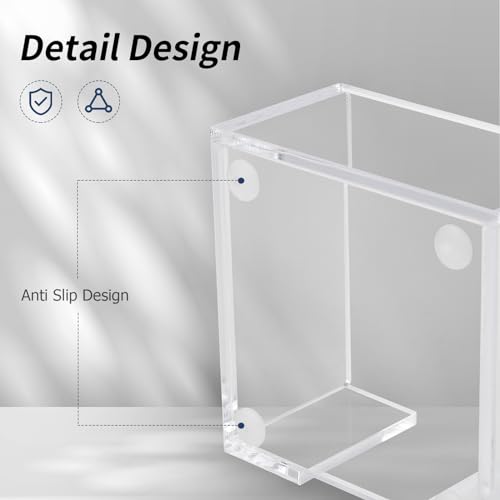 3x3 Acrylic Sticky Note Holder - Clear Desk Organizer for Office