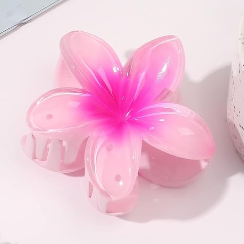 Purple Egg Flower Hair Claw Clip - Strong Hold Non-Slip Hair Accessory