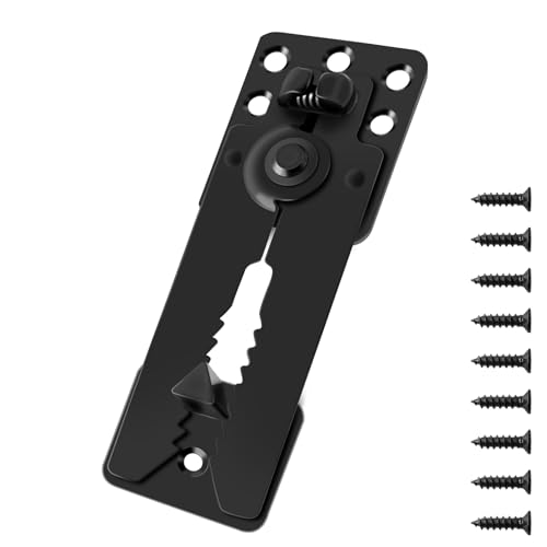 Black Sectional Couch Connector with Screws - 1 Pcs Heavy Duty
