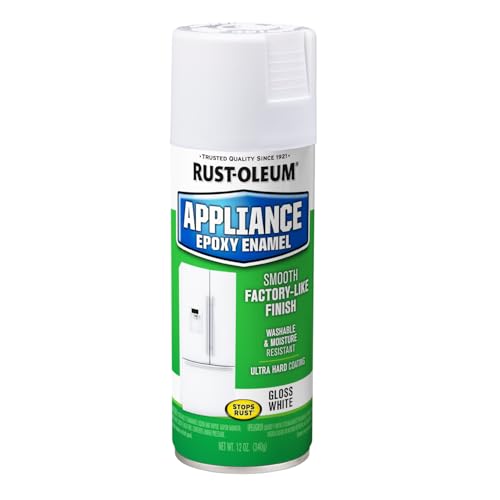 Rust-Oleum Appliance Epoxy Spray Paint - White, 12 Oz for Metal Surfaces
