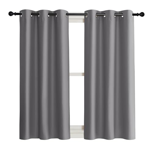 NICETOWN Thermal Insulated Blackout Curtain Panel - 42" x 45" - Gray