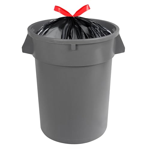 Amazon Basics 30 Gallon Drawstring Trash Bags, 50 Count