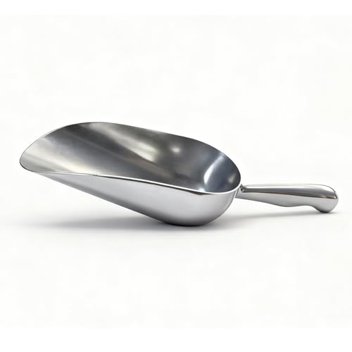 6 OZ Premium Cast Aluminum Utility Scoop for Kitchen & Bar