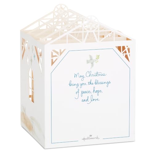 Illustrated Nativity Christmas Pop Up Card with Envelope - Religious Scene