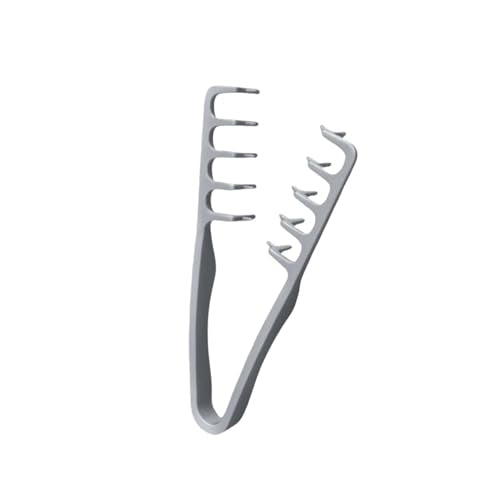 Fade Comb and Wide-Tooth Hair Styling Comb Set for Men in Grey