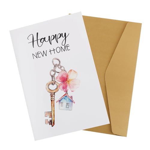 New Home Card with Envelope - Housewarming Invitation Greeting Card