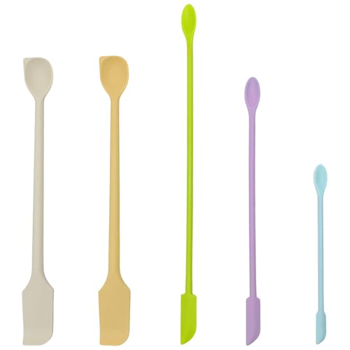 YUCFOREN 5-Piece Silicone Spatula Set for Kitchen & Crafts