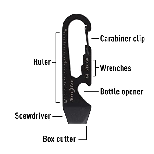 Nite Ize DoohicKey Keychain Multi Tool - 5-in-1 Stainless Steel, 1 Count