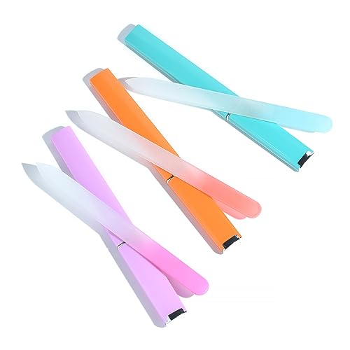 KADS Glass Nail File Set with Cases - 3 Pack Double-Sided Crystal Files