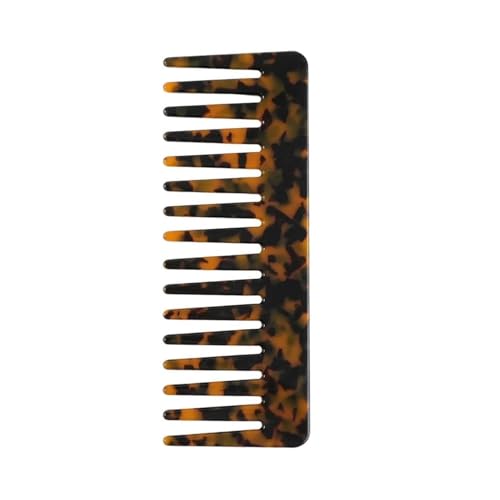 Wide Tooth Detangling Comb Tortoise Shell Anti-Static Hair Comb