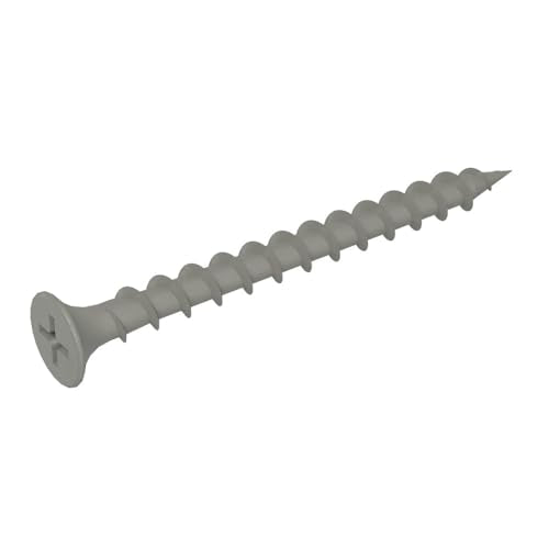 Grip-Rite 2-Inch Exterior Wood Screws, PrimeGuard Coated, 129 Count