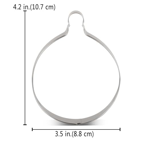 Christmas Cookie Cutter 4.2 Inch Stainless Steel Holiday Baking Tool