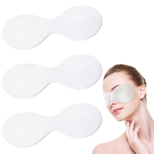 Quilax Disposable Cotton Eye Masks for Facials and Travel 100 Pack