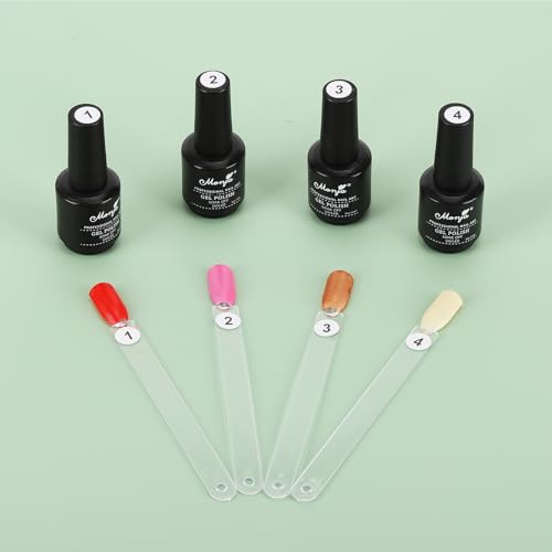 150 Nail Swatch Sticks with Ring - Black Nail Polish Sample Display