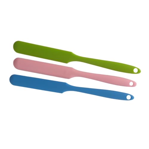 Ebonee Reusable Silicone Wax Spatulas 3 Pack - Non-Stick Hair Removal Applicators