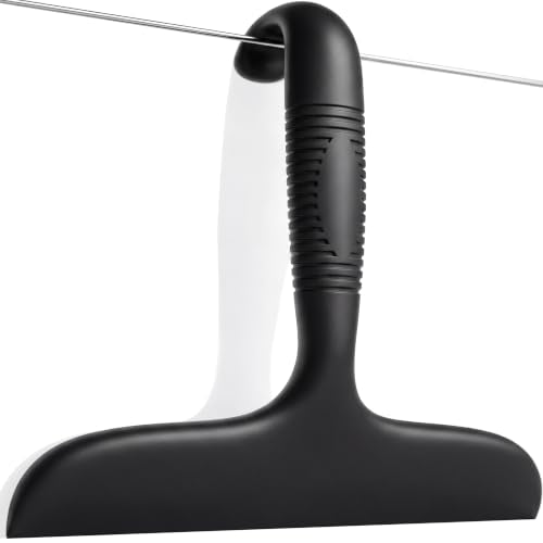 SSTOOHL Silicone Shower Squeegee with Built-In Hook - Glass Door Cleaner