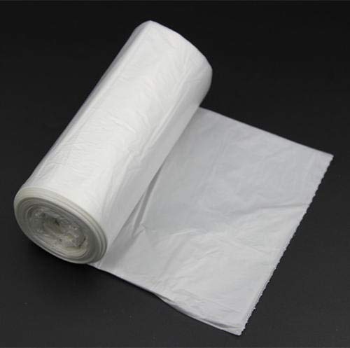 7-Almond 2 Gallon Small Trash Bags, Clear Wastebasket Can Liners - 100 Count