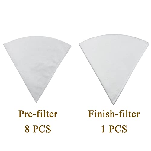 9-Piece Reusable Maple Syrup Filter Set with Heavy Duty Cone