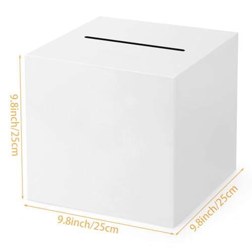 9.8'' White Card Box for Weddings, Parties & Events