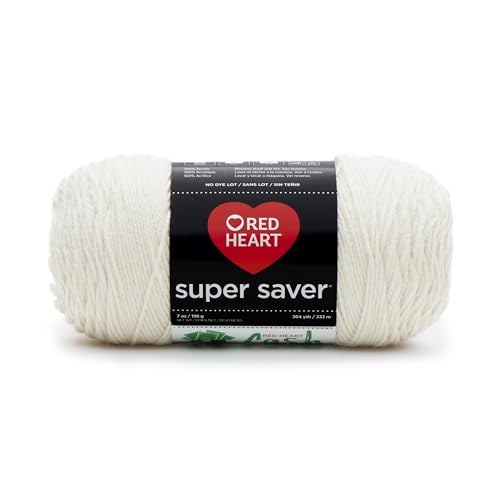 Red Heart Super Saver Aran Yarn - 100% Acrylic, 364 Yards