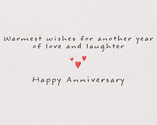 Papyrus Anniversary Card You + Me Heart with Eiffel Tower Design