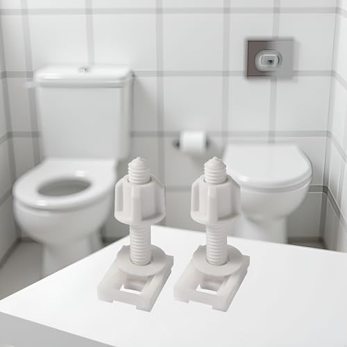 Universal Toilet Seat Screws and Nuts Set with Washers - 2 Pcs