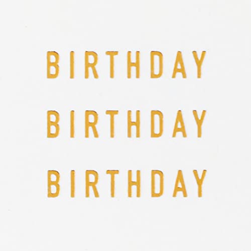 Hallmark Signature Birthday Card - Happy Happy Happy Design